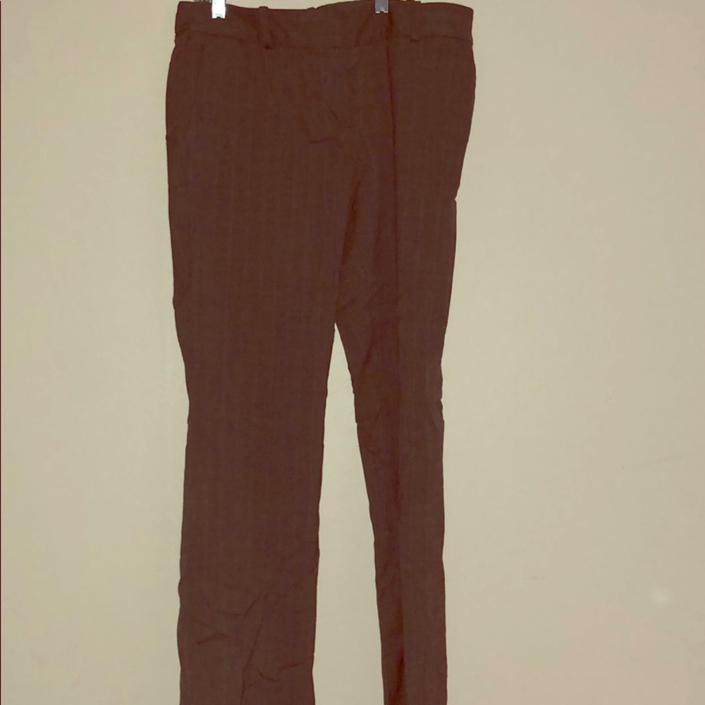 Grey striped pants